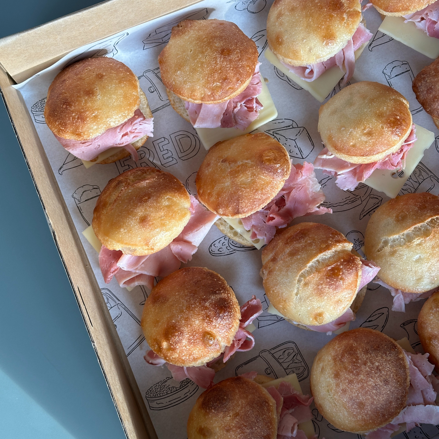 Focaccia Sliders - Ham and Cheese - Kids